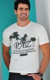Camiseta Paz - Luzza - Cor Bege